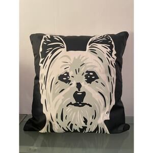 Naked decor Yorkshire terrier dog throw pillow yorkie home living room couch